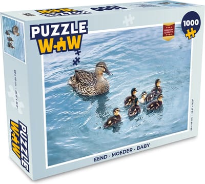 Puzzel Eend - Moeder - Baby - Legpuzzel - Puzzel 1000 stukjes volwassenen