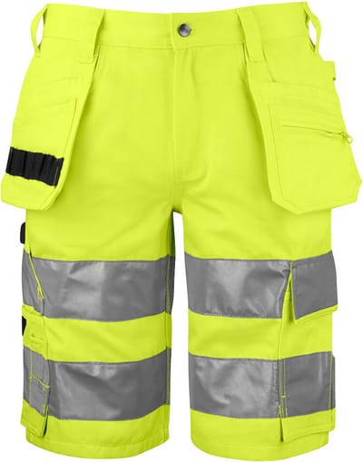 ProJob 6535 SIGNALISATIESHORT MET SPIJKERZAKKEN EN ISO 20471 KLASSE 2 646535 - Geel/Zwart - C50