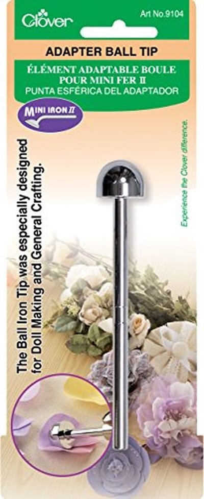 Mini Iron Adapter Tip - Knutsel Accessoire - Poppen Maken - Bal Punt Ontwerp - 1 Stuk - Veelkleurig