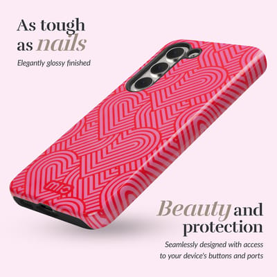 MIO by Mobilize Hoesje | Geschikt voor Samsung Galaxy S25 | Compatibel met MagSafe / Qi2 | Hard Shell Back Cover | Wild Hearts