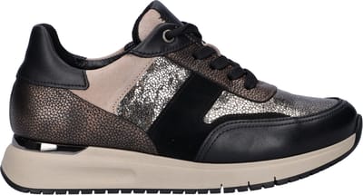 Gabor Comfort Optifit dames sneaker - Zwart multi
