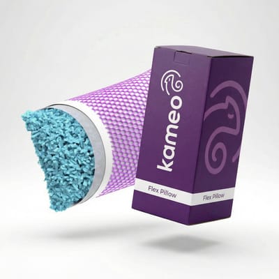 Kameo® Flex Hoofdkussen | Aanpasbaar Hoofdkussen voor Nekklachten | Met FlexGrid Koeltechnologie | 60x40cm | Wasbaar | Hoofdkussen voor Zijslapers en Rugslapers | Traaschuim Hoofdkussen |Nekkussen