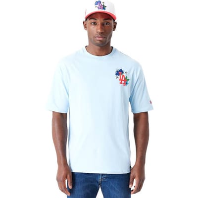 New Era T-shirt Blauw