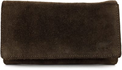 Bear Design Sweety XL Suede Leren Overslagportemonnee - Bruin