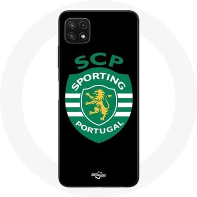 Coque - maniacase - Samsung Galaxy A22 5G - Noir - Souple - Sporting Portugal noir
