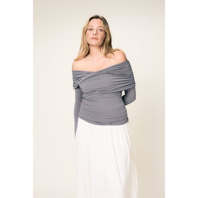 VIVEH Boxus Silver Maat: 50 | Blouses Outlet | Dames | Grijs