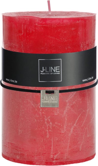 J-Line cilinderkaars - fuchsia - extra large - 95U - 6 stuks