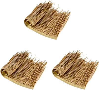 Kunstmatige rieten dakbedekking - Decoratief stro - Terrasoverkapping maken - Duurzaam PE materiaal - 3 stuks - Natuurlijk