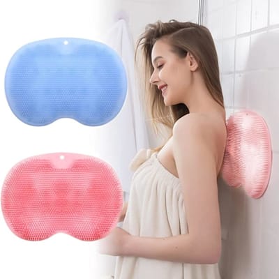Voetscrubber - voetmassage apparaat - 2 Stuks douche rug- en voetscrubber - wandgemonteerde rugscrubber siliconen badmassageborstel met zuignappen - Rug Wasser - Voetwasser