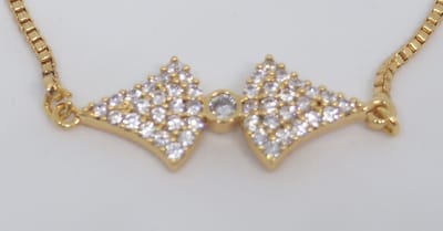 Strik armband | goud gekleurd