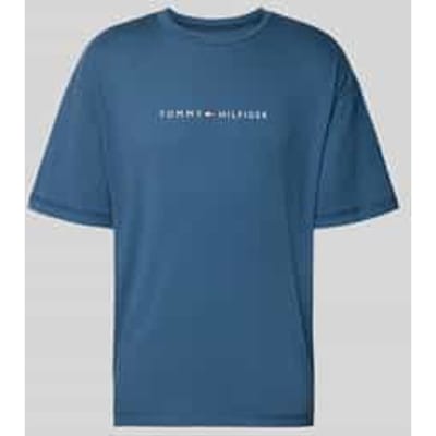 Tommy Hilfiger Ss Logo Tee Aegean Sea Taglia: S | Magliette basic Outlet | Uomo