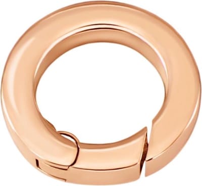 Quiges - RVS Verbindingsring Rosé Verguld 17mm voor Kettingen en Hangers - EPC009
