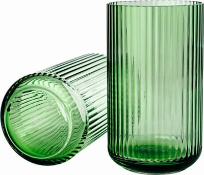 Lyngby glazen vaas - groen - 25 cm