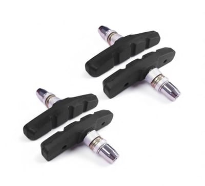 Maison Elara V-Brake Remblokken voor Fiets 60 mm, 2 paar (4 stuks) - voor Aluminium Velgen, Mountainbike, Stadsfiets, Citybike - Symmetrisch, Inclusief Bevestigingsschroeven