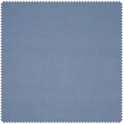 Musselin katoenen stof "Uni" - Baltic-Blauw