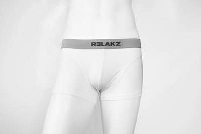 RELAKZ Bamboe Katoen Heren Trunk Wit S - 2-pack