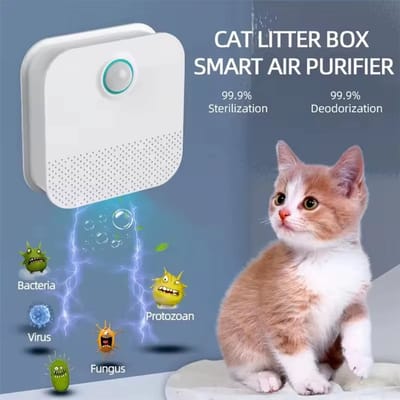 Slim - Geurzuiveraar - Automatisch Sensor - Stille Werking - Ontgeurder - Voor Katten en Honden - Model 4000mAh