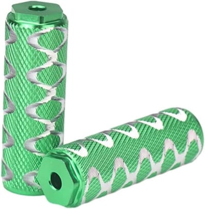 Fiets Voetsteunen - Opvouwbare Pedalen - Mountainbiken - Antislip Oppervlak - 5 mm Gat - Groen