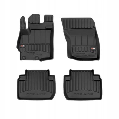 FROGUM PROLINE 3D Set - Rubberen Automatten + Kofferbakmat - Geschikt voor MITSUBISHI Outlander III (vanaf 2012) - 5-persoons - Met Subwoofer - Zwart