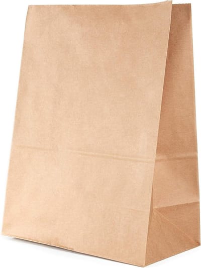 Kraftpapieren zakjes zonder handvat - milieuvriendelijk papier - veiligheidslijm - 28 x 15 x 28 cm - 70 g - 250 stuks - pakket