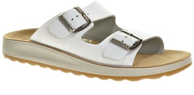 Witte Slippers Tweeband Fly Flot maat 35
