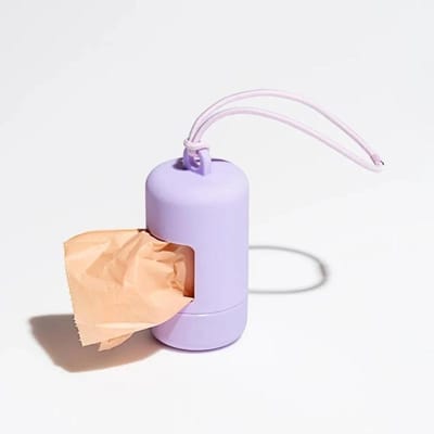 Porte-sac de merde pour chien, distributeur Portable de sacs de déchets pour animaux de compagnie, distributeur de luxe élégant, sac à ordures pour chien, fournitures de nettoyage (PURPLE,No Trash Bag) violet
