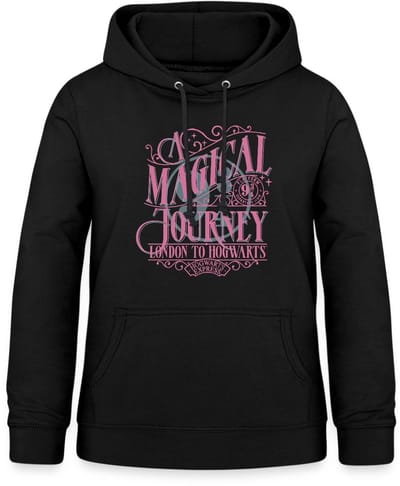 Harry Potter Perron 9 ¾ Ontwerp In Roze & Blauw Hoodie Dames