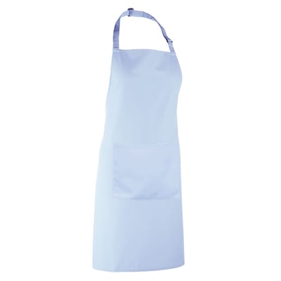 Premier Dames/Dames Kleuren Bipschort Met Zak / Werkkleding (Pakket van 2) (Lichtblauw)