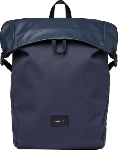 Sandqvist Alfred Backpack navy with black webbing