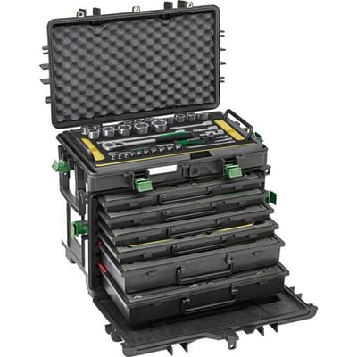 Stahlwille 13243a WT/TS AVIONIK 98833005 Gereedschapsset Voertuig, Technicus, Sleutel, Ratelhandvat, Professioneel, Handwerker