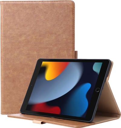 Hoesje geschikt voor iPad 10.2 inch 2019 7e generatie Luxe Kunstleer Standaard Inklapbaar Smart Cover Book Case