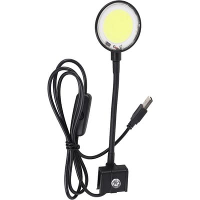 USB Vis Tank Lamp COB Chip Hoge Helderheid 360 Graden Rotatie Clip-On Mini LED Aquarium Licht gray