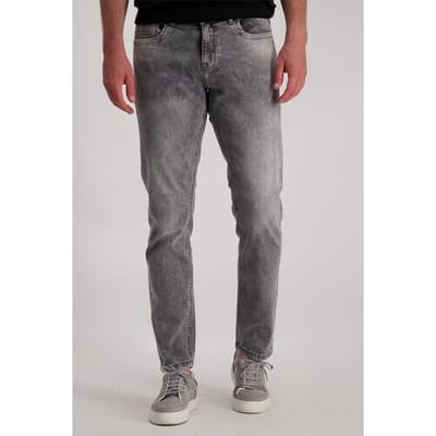Cars grijze heren jeans   Stonewash wassing   Regular fit   5-Pocket zakken   Knoop- en ritssluiting   Regular waist Grijs 42/32