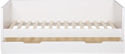 WOOOD Nikki Bedbank Incl Bedlade/Lattenrol - Grenen - Wit - 73x208x100