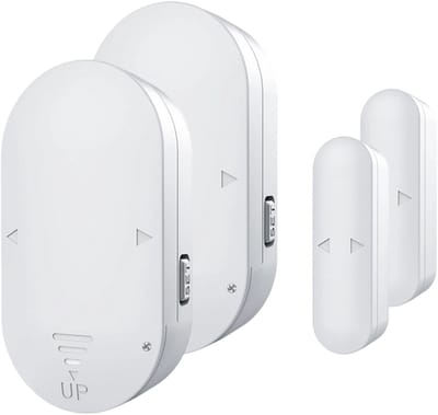 Deur- en Raamalarm - 130 dB Veiligheidsalarm - Kindveilige Pooldeurmelder - Voor Huisbeveiliging & Ouderlijk Toezicht - Voor Gezinnen - Wit - Compact