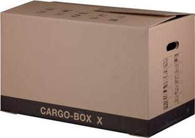 10 x CARGO-BOX XL Verhuisdoos SMARTBOXPRO - 64x35x37cm - bruin