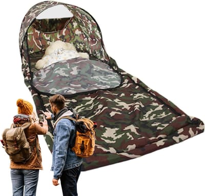 Outdoor slaapzak - Kampeerzak - Kamperen en wandelen - Waterbestendige stof - 200x73cm - Single ademend