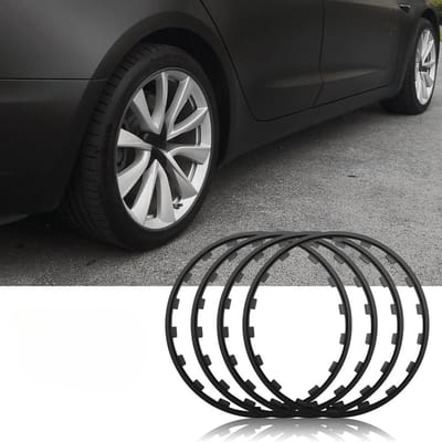 Velg Beschermers - Ringset - Auto Verfraaiing - Schokabsorberend Ontwerp - 20 inch - Zwart