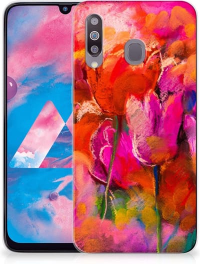 Hoesje maken Samsung Galaxy M30 Tulips