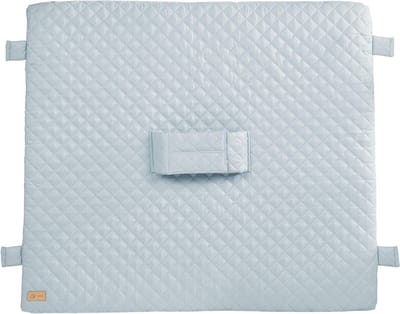 Baby Verschoonmat - Comfortabele Mat - Baby Verzorgen - Met Veiligheidsgordel - 85 x 75 cm - Lichtblauw