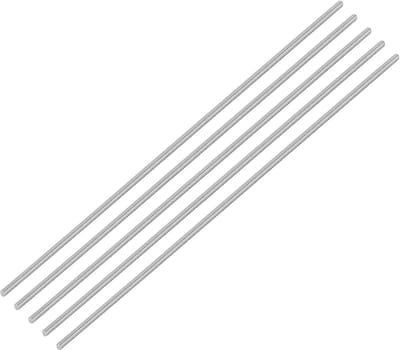 5 Stuks Draadstangen M6 x 400 mm RVS 304 Rechte Schroefdraad voor Montage