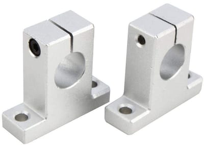 Allecto - Linear Rail Axle Holder - 2pcs - Aluminium - SK16 - Optische As Houder - Geschikt voor Mechanische Installaties - 16mm
