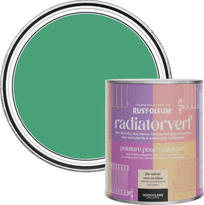Rust-Oleum Groen Radiatorverf Hoogglans - Emerald 750ml