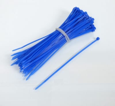 100 ingekeepte nylon klemmen blauw 3,6x180 rilsan voor motor quad scooter