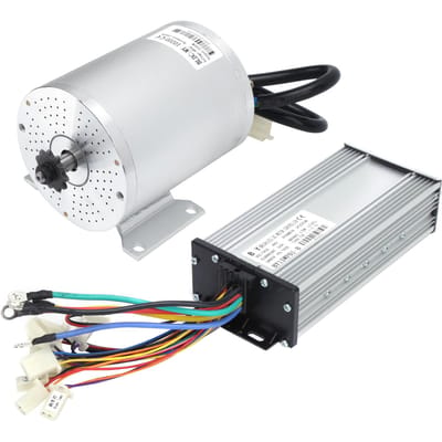 Kit de Conversion Contrôleur Moteur CC Sans Balais 48V 2000W 34A avec Chargeur white