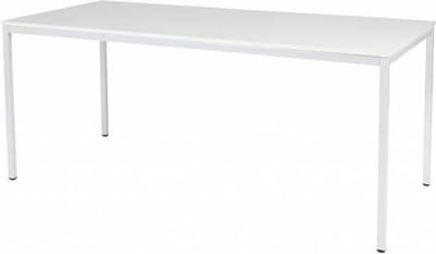 Bureautafel - Domino Basic 180x80 grijs - wit frame
