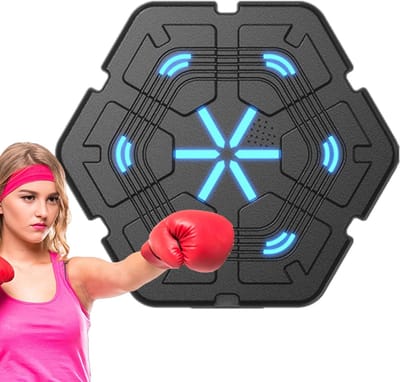 Muziek Boksmachine - Digitale Punching Pads - Thuis Workout - Slimme Doelwit Training - 40x7.5 cm - Blauw