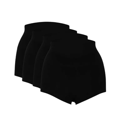 Corrigerende hipster - 4-Pack - Zwart / S