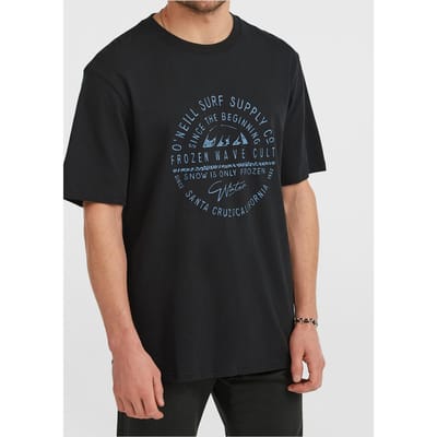 O'Neill  Muir T-shirt Black Out Größe: M | Bedruckte T-Shirts Outlet | Herren | Schwarz