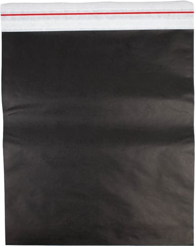 50x Papieren verzendzak Zwart XL